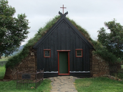 Church in Víðimýri photo location in Iceland
